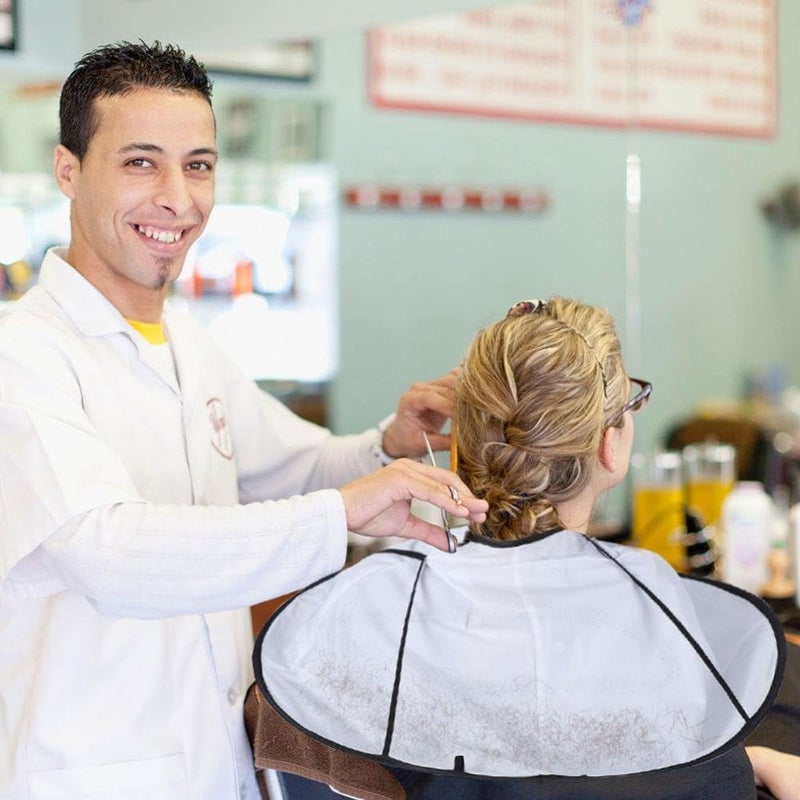 woobles Hair Cutting Cloak Umbrella Cape Salon Barber for Salon and Home Stylists Use Adult - Image 3